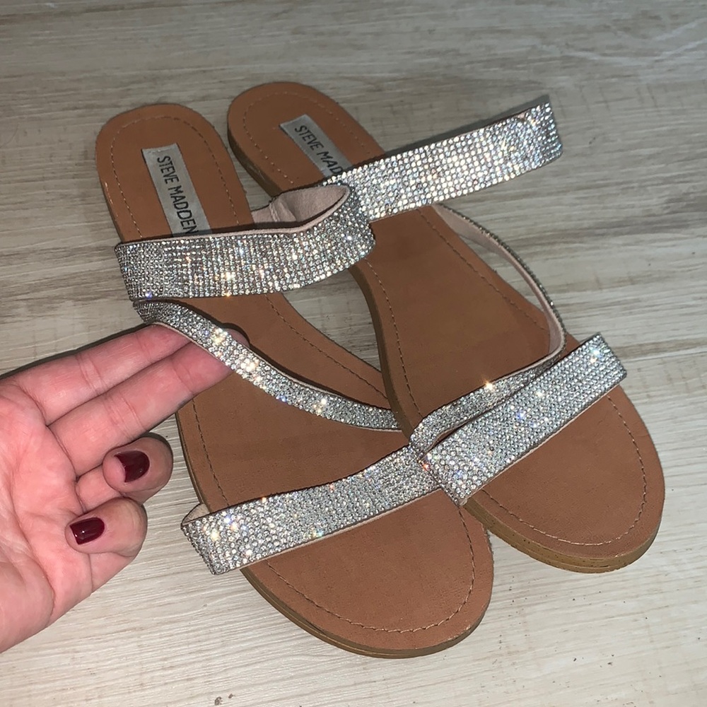 Steve Madden rhinestone sandals